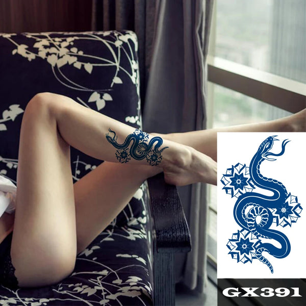 Semi-Permanent Temporary Tattoo Sticker for Men Boys Long-Lasting 1-2 Weeks Waterproof & Realistic Body Arrow Tattoo Stickers