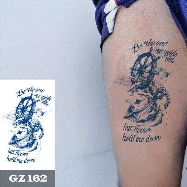 Semi-Permanent Temporary Tattoo Sticker for Men Boys Long-Lasting 1-2 Weeks Waterproof & Realistic Body Arrow Tattoo Stickers