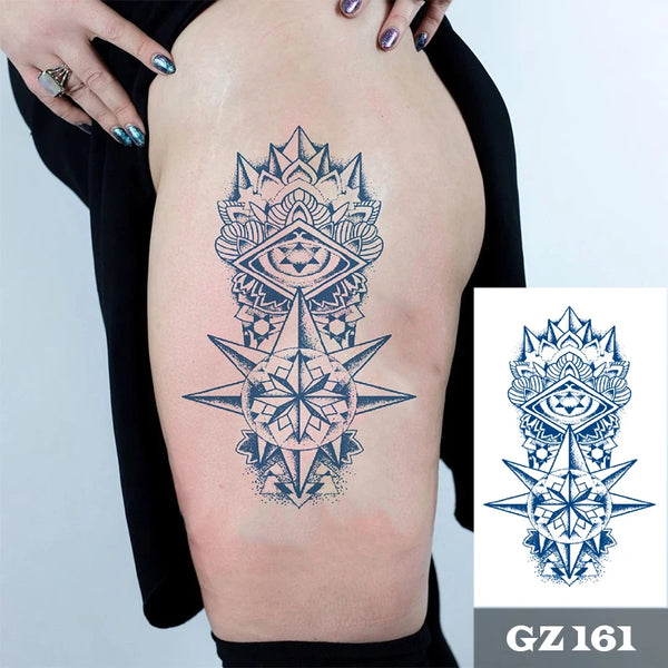 Semi-Permanent Temporary Tattoo Sticker for Men Boys Long-Lasting 1-2 Weeks Waterproof & Realistic Body Arrow Tattoo Stickers