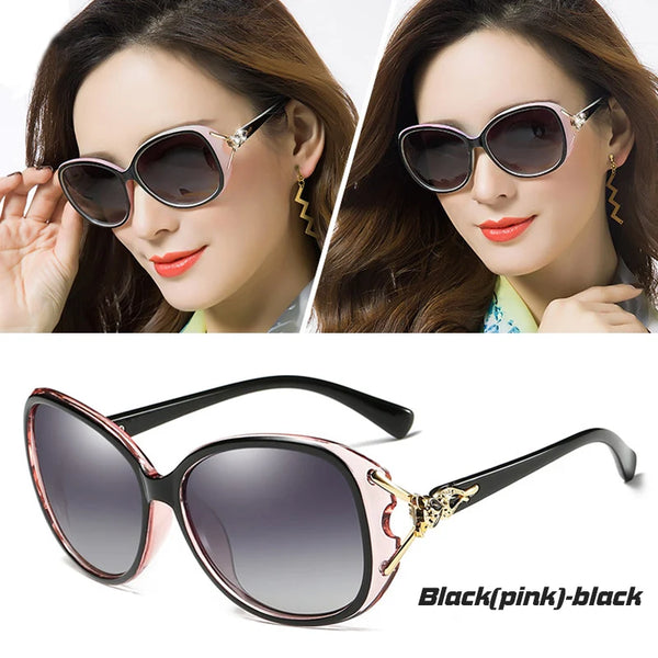 CoolPandas Brand Fashion Ladies Oversized Sunglasses Women Polarized For Female Driving Travel Glasses Anti-Glare Gradient Lens