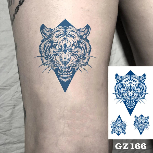 Semi-Permanent Temporary Tattoo Sticker for Men Boys Long-Lasting 1-2 Weeks Waterproof & Realistic Body Arrow Tattoo Stickers