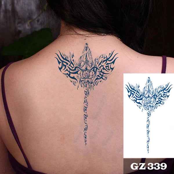 Semi-Permanent Temporary Tattoo Sticker for Men Boys Long-Lasting 1-2 Weeks Waterproof & Realistic Body Arrow Tattoo Stickers