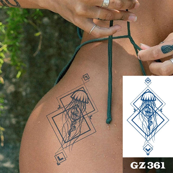 Semi-Permanent Temporary Tattoo Sticker for Men Boys Long-Lasting 1-2 Weeks Waterproof & Realistic Body Arrow Tattoo Stickers
