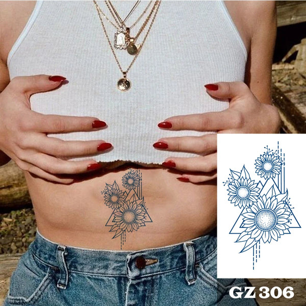 Semi-Permanent Temporary Tattoo Sticker for Men Boys Long-Lasting 1-2 Weeks Waterproof & Realistic Body Arrow Tattoo Stickers