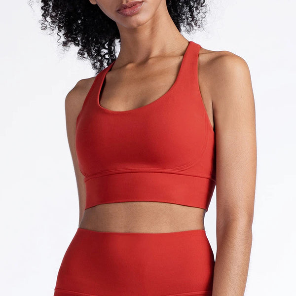 Vnazvnasi New Color Sports Bra Nylon And Spandex Breathable Yoga Tops Back Cross Women Sportswear Outdoor Exercise Clothing