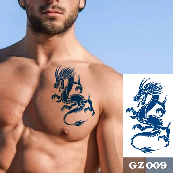 Semi-Permanent Temporary Tattoo Sticker for Men Boys Long-Lasting 1-2 Weeks Waterproof & Realistic Body Arrow Tattoo Stickers