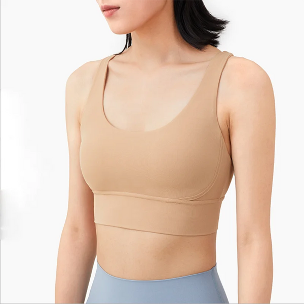 Vnazvnasi New Color Sports Bra Nylon And Spandex Breathable Yoga Tops Back Cross Women Sportswear Outdoor Exercise Clothing