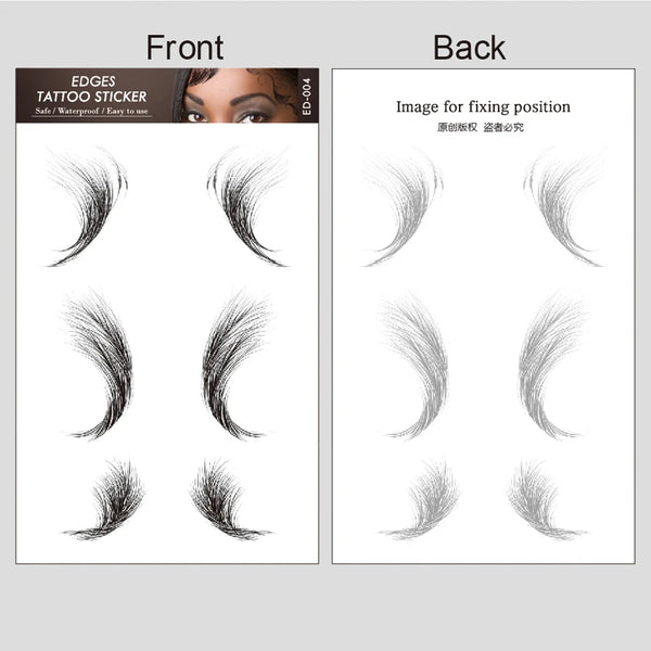 Bangs hairstyle Waterproof Temporary Tattoos Sticker Fringe Hair Henna Tattoo Sleeve Tatoo Easy Hairstyles Fake Tattoo For Women