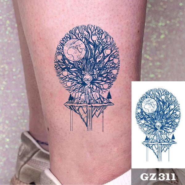 Semi-Permanent Temporary Tattoo Sticker for Men Boys Long-Lasting 1-2 Weeks Waterproof & Realistic Body Arrow Tattoo Stickers