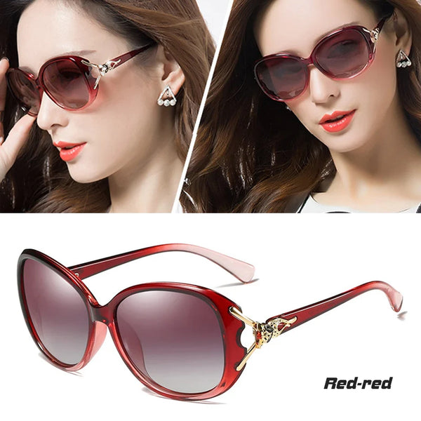 CoolPandas Brand Fashion Ladies Oversized Sunglasses Women Polarized For Female Driving Travel Glasses Anti-Glare Gradient Lens
