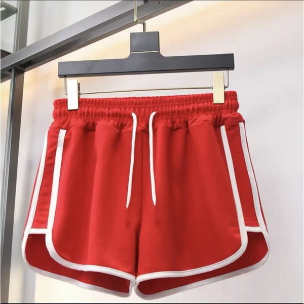 Summer Fashion Casual Bottoms Shorts Women Candy Color Breathable Plus Size Shorts Casual Lady Elastic Waist Sports Short Pants