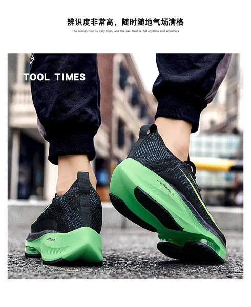 Unisex Sneakers Fashion Men Sneakers Lace Up Round Toe Cushioning Running Shoes Woman Trainer Race Breathable Couple Tenis Shose