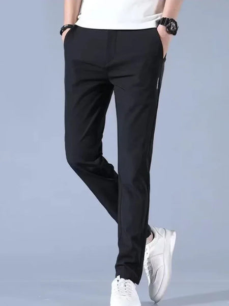 Casual pants men's trousers straight leg loose black suit pants professional business formal suit pants oversized