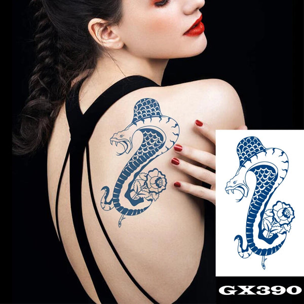 Semi Permanent Temporary Tattoo Sticker, Totem Tattoo Designs Symbols Long lasting Waterproof for Women Men