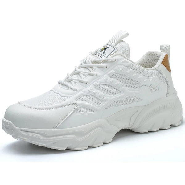 Work Safety Shoes For Men Lightweight Protective Work Sneakers Lightweight Men Shoes Breathable Shoes Anti-Puncture Work Shoe