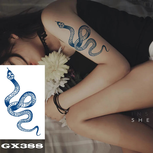 Semi Permanent Temporary Tattoo Sticker, Totem Tattoo Designs Symbols Long lasting Waterproof for Women Men