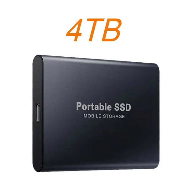 Portable SSD 1TB 2TB High Speed Solid State  External Hard Drive 4TB Disk Mass Storage Hard Drive Type-C Interface for Laptop/PC