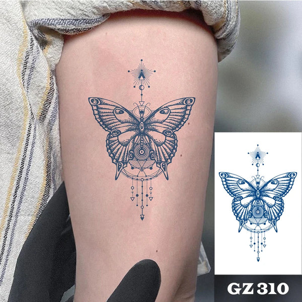 Semi Permanent Temporary Tattoo Sticker, Totem Tattoo Designs Symbols Long lasting Waterproof for Women Men