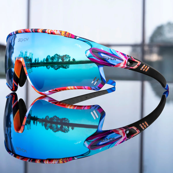 SCVCN Cycling Glasses MTB Riding Running Sunglasses UV400 Polarized Fishing Goggles Man Woman Bike Bicycle Eyewear