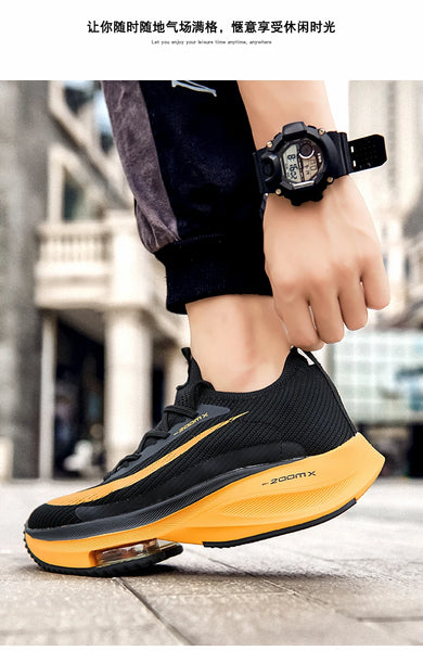 Unisex Sneakers Fashion Men Sneakers Lace Up Round Toe Cushioning Running Shoes Woman Trainer Race Breathable Couple Tenis Shose