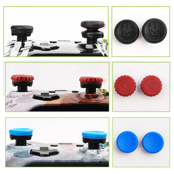 2pcs For Playstation PS4 5 High-Rise Analog Stick For Xbox 360 Controller Performance Command Stick Game Rocker cap Accessories