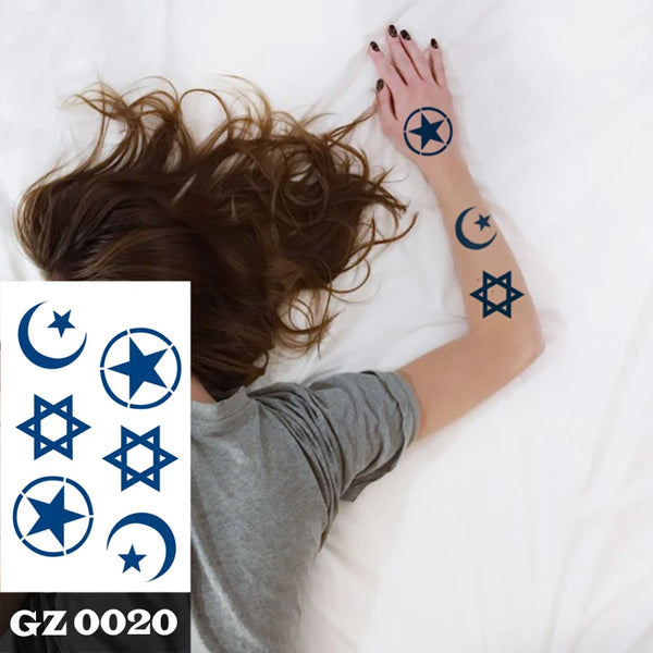 Semi Permanent Temporary Tattoo Sticker, Totem Tattoo Designs Symbols Long lasting Waterproof for Women Men
