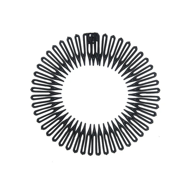 Women Plastic Full Circle Stretch Diamond Flexible Comb Teeth Headband Hair Band Clip Face Wash Fixed Hair Accessories Non-Slip