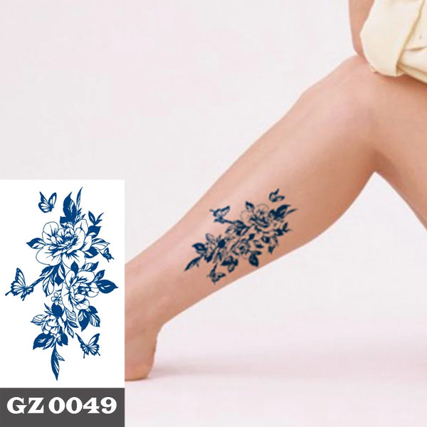 Semi Permanent Temporary Tattoo Sticker, Totem Tattoo Designs Symbols Long lasting Waterproof for Women Men