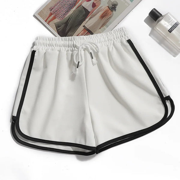 Summer Fashion Casual Bottoms Shorts Women Candy Color Breathable Plus Size Shorts Casual Lady Elastic Waist Sports Short Pants