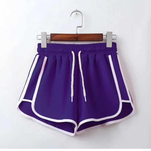 Summer Fashion Casual Bottoms Shorts Women Candy Color Breathable Plus Size Shorts Casual Lady Elastic Waist Sports Short Pants
