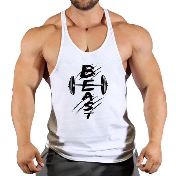 Summer Brand Fitness Tank Top Men Bodybuilding 2023 Train Gyms Clothing Fitness Men Shirt Running Vest Cotton Singlets Muscle