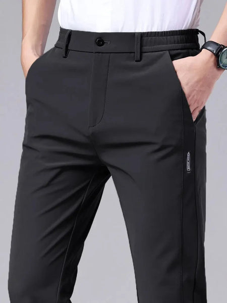 Casual pants men's trousers straight leg loose black suit pants professional business formal suit pants oversized