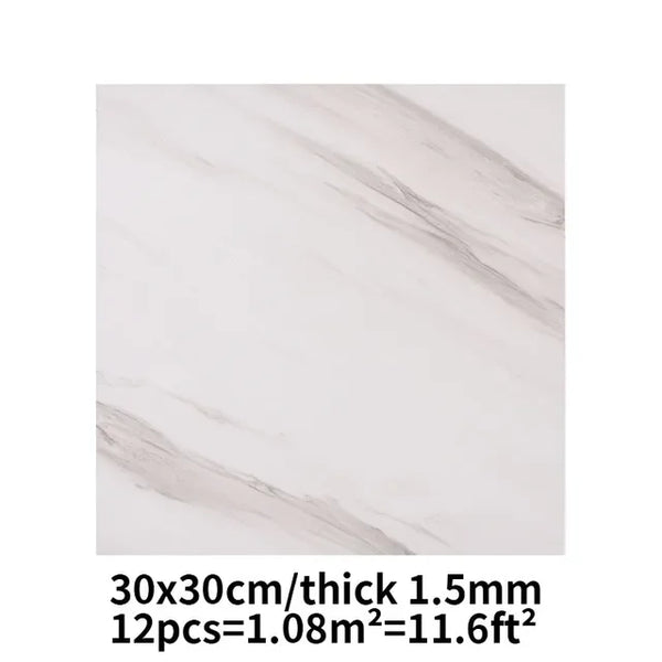Vermeyen PVC Wall Sticker Matte Surface Non Slip Floor Tiles - Waterproof Self Adhesive Wall Decor for Bathroom Kitchen