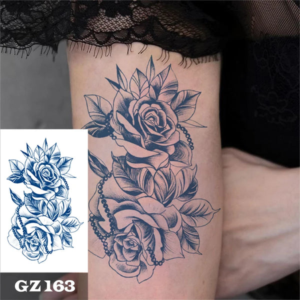 Semi Permanent Temporary Tattoo Sticker, Totem Tattoo Designs Symbols Long lasting Waterproof for Women Men