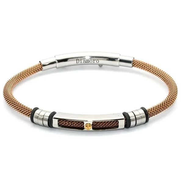 Bulk Jewelry Wholesale Thin Blue Plating 316 L Stainless Steel Wire Adjustable Cuff Bangle Bracelet for Men