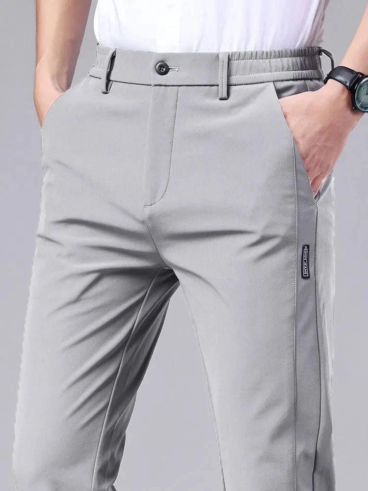 Casual pants men's trousers straight leg loose black suit pants professional business formal suit pants oversized