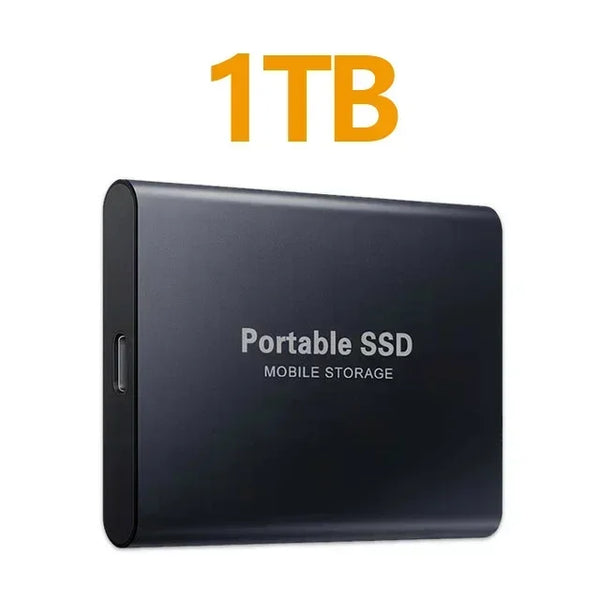 High Speed External Hard Drive Portable SSD 256TB USB3.1 Type-C Interface Hard Disk Solid State Drive Mass Storage for Laptop/PC