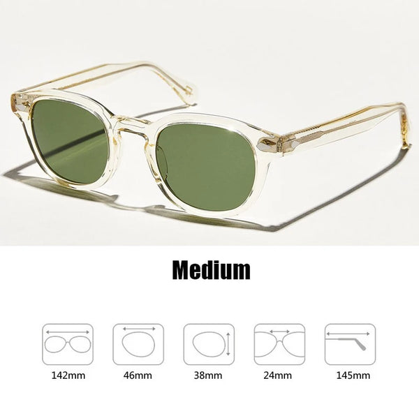 Johnny Depp Sunglasses Man Lemtosh Sun Glasses Cat Eye Polarized Lens Woman Luxury Brand Vintage Acetate Frame Driver's Goggles