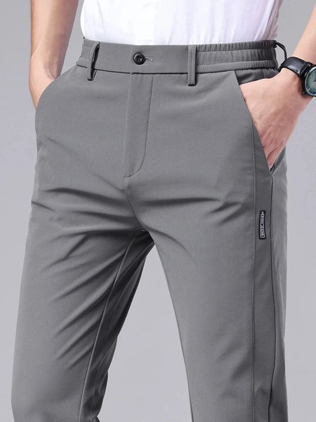 Casual pants men's trousers straight leg loose black suit pants professional business formal suit pants oversized