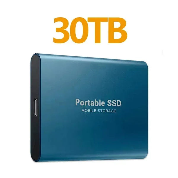High Speed External Hard Drive Portable SSD 256TB USB3.1 Type-C Interface Hard Disk Solid State Drive Mass Storage for Laptop/PC