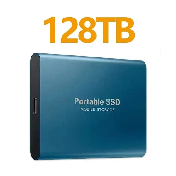 High Speed External Hard Drive Portable SSD 256TB USB3.1 Type-C Interface Hard Disk Solid State Drive Mass Storage for Laptop/PC