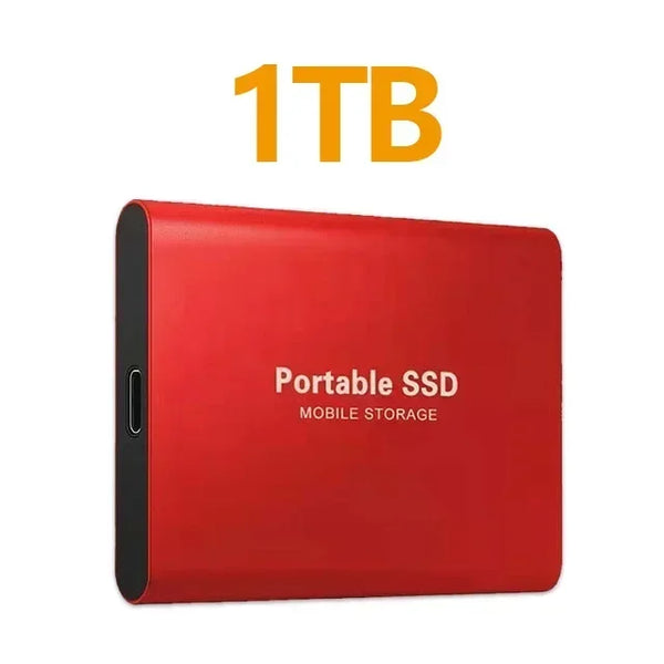 High Speed External Hard Drive Portable SSD 256TB USB3.1 Type-C Interface Hard Disk Solid State Drive Mass Storage for Laptop/PC