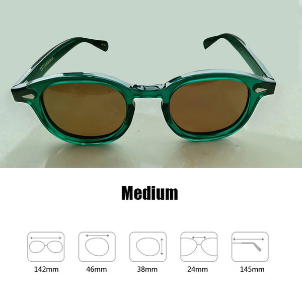 Johnny Depp Sunglasses Man Lemtosh Sun Glasses Cat Eye Polarized Lens Woman Luxury Brand Vintage Acetate Frame Driver's Goggles