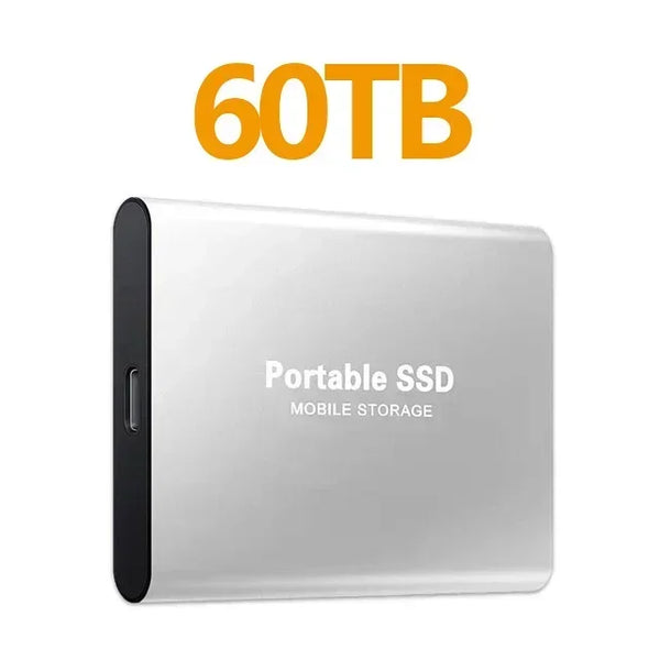High Speed External Hard Drive Portable SSD 256TB USB3.1 Type-C Interface Hard Disk Solid State Drive Mass Storage for Laptop/PC