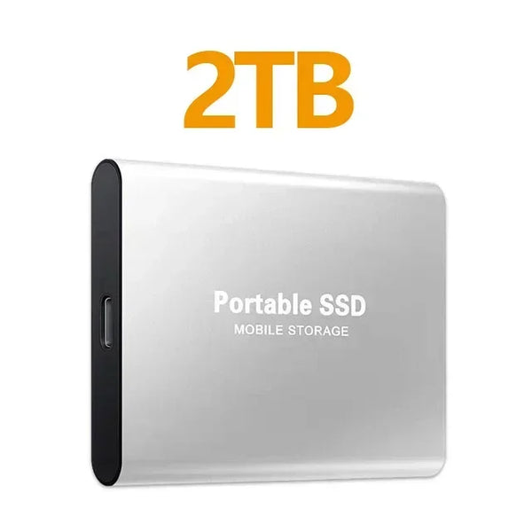 High Speed External Hard Drive Portable SSD 256TB USB3.1 Type-C Interface Hard Disk Solid State Drive Mass Storage for Laptop/PC