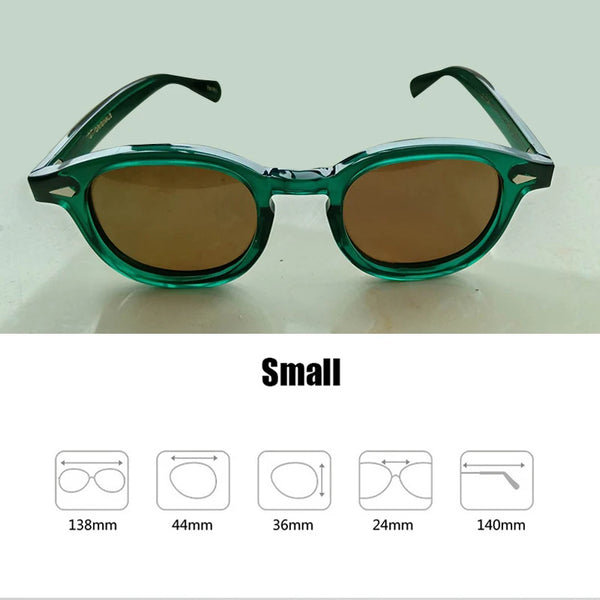 Johnny Depp Sunglasses Man Lemtosh Sun Glasses Cat Eye Polarized Lens Woman Luxury Brand Vintage Acetate Frame Driver's Goggles