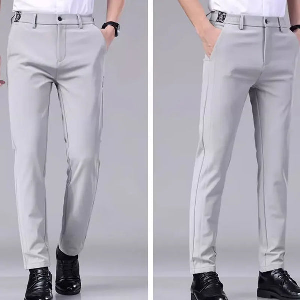 Casual pants men's trousers straight leg loose black suit pants professional business formal suit pants oversized