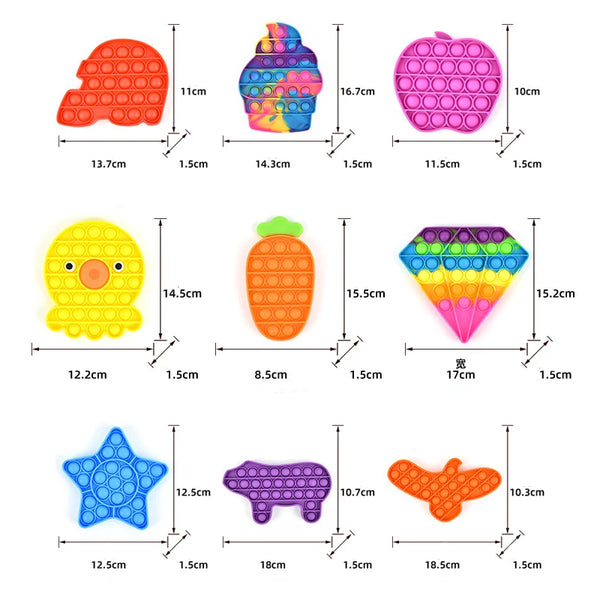 10-100pcs Random Fidget Toys Mystery Gifts Pack Surprise Box 300 Different Fidget Set Antistress Relief Toys for kids