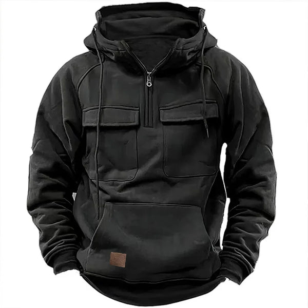 2024 Vintage Men Hoodie Sweatshirt Street Man Clothing Men's Oversized Hooded Pullover Male Retro Harajuku Solid Color Hoody