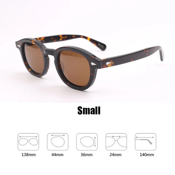 Johnny Depp Sunglasses Man Lemtosh Sun Glasses Cat Eye Polarized Lens Woman Luxury Brand Vintage Acetate Frame Driver's Goggles